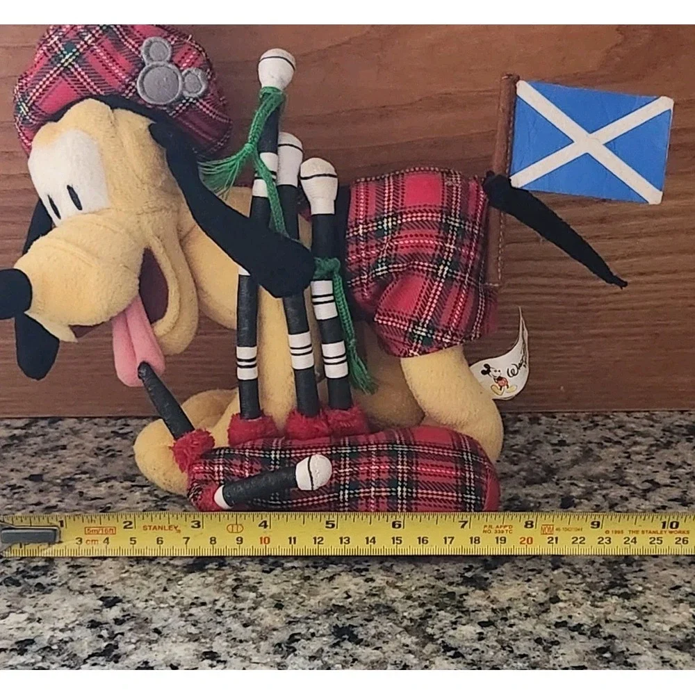 Vintage‎ Disney World Scottish Pluto Bean Bag Plush 10